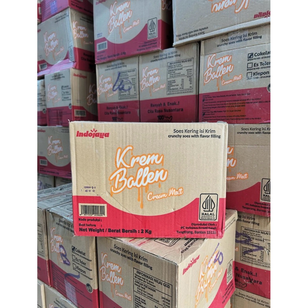 Sus / Soes 2Kg Reagen | Ballen | Duosus / Dus | Coklat | Klepon | Es Teler | Blueberry | Vanilla | M