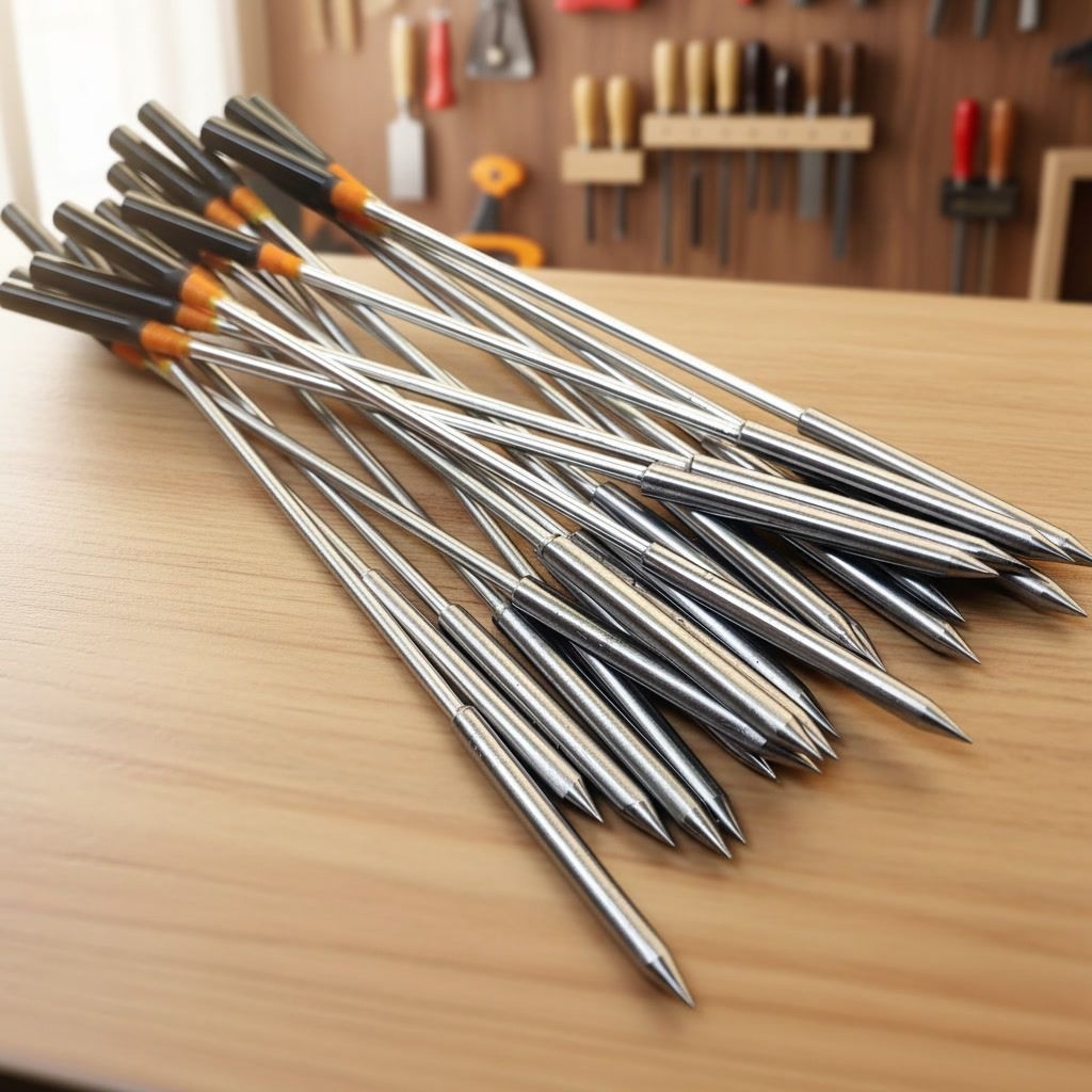 (Isi 10 Biji)  Mata Panah Ikan 4mm Paser Ikan 8cm-14cm Logam