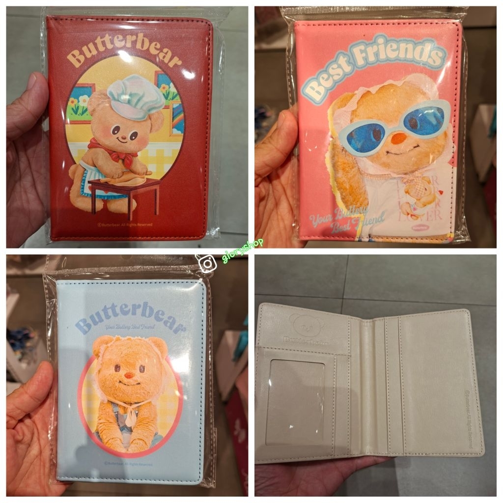Passport case butter bear/passport case/tempat passport butterbear/butterbear/dompet passport butter