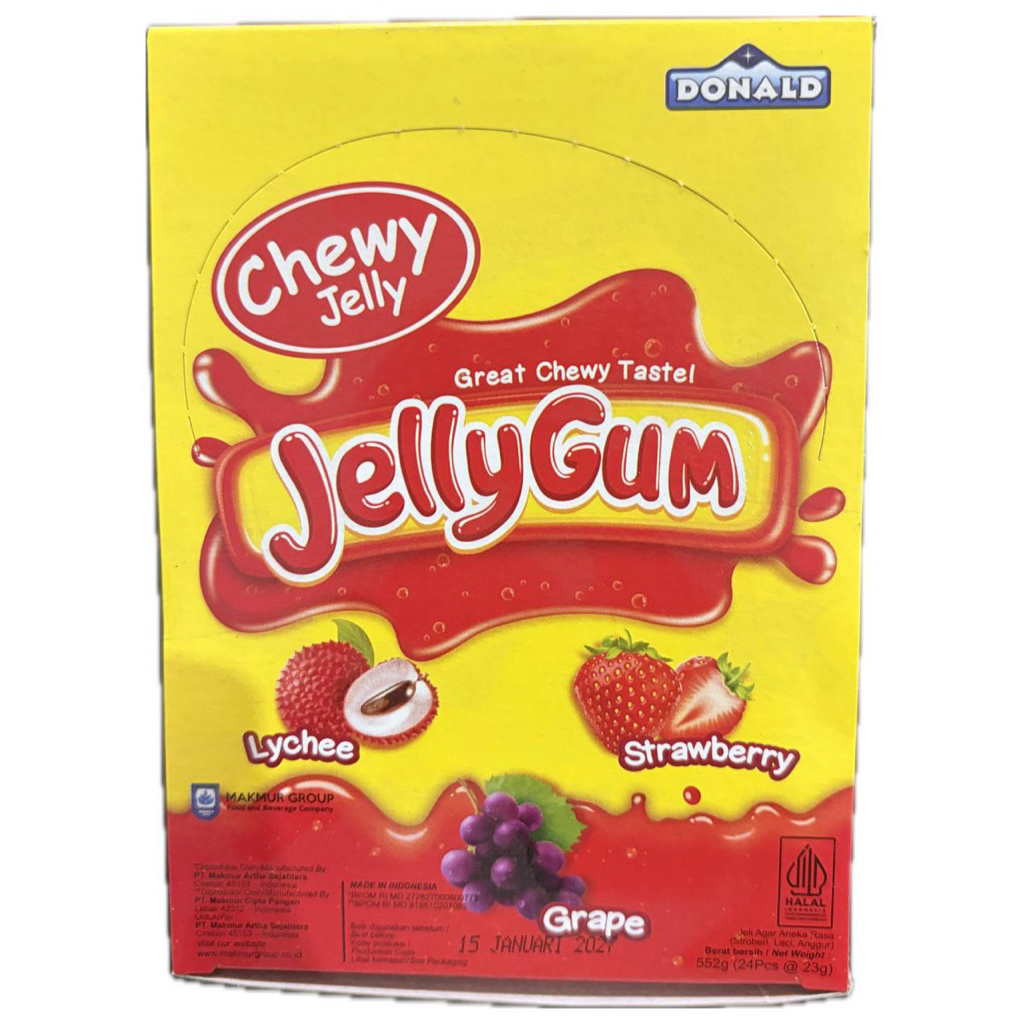 DONALD JELLY GUM CHEEWY JELLY ISI 24 PCS