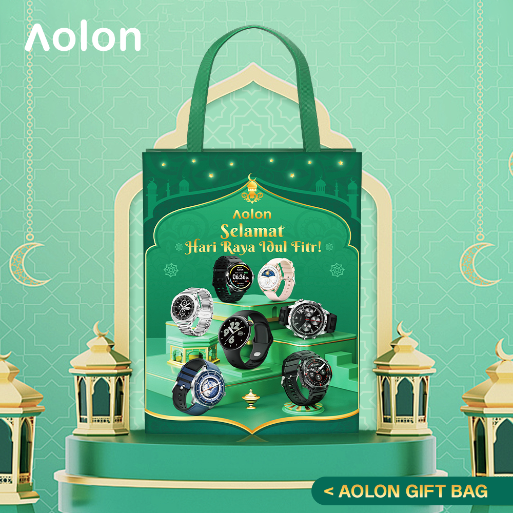 Aolon Smartwatch Original Totebag Black Bag tote Tas portabel Smart watch