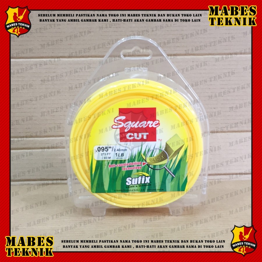SENAR POTONG RUMPUT - SUFIX 1 LB - 1LB /  40 - 83 METER - TALI NYLON CUTTER