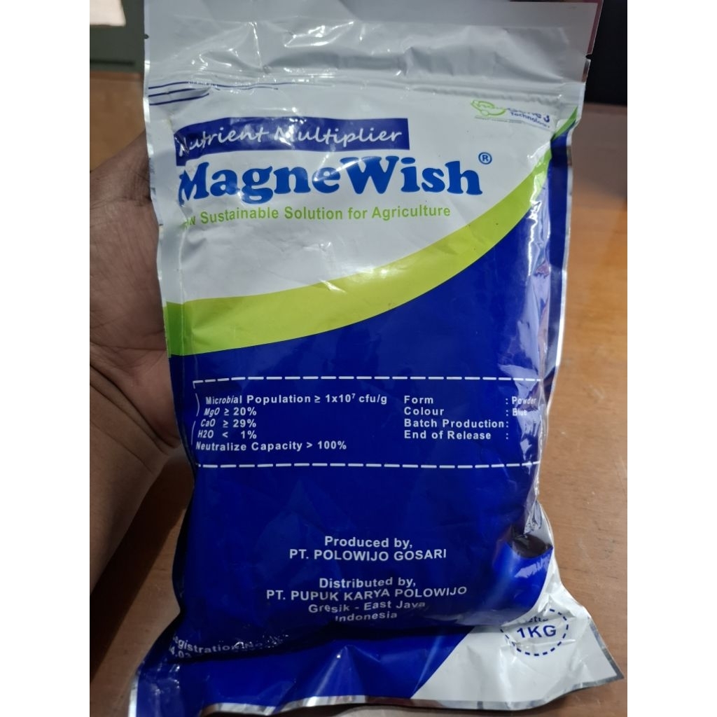 Pupuk Hayati Magnesium + Kalsium merk Magnewish 1 Kg