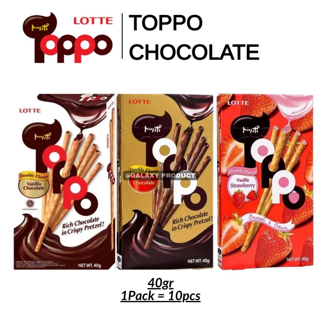 LOTTE Toppo 40gr X 10PCS - Snack