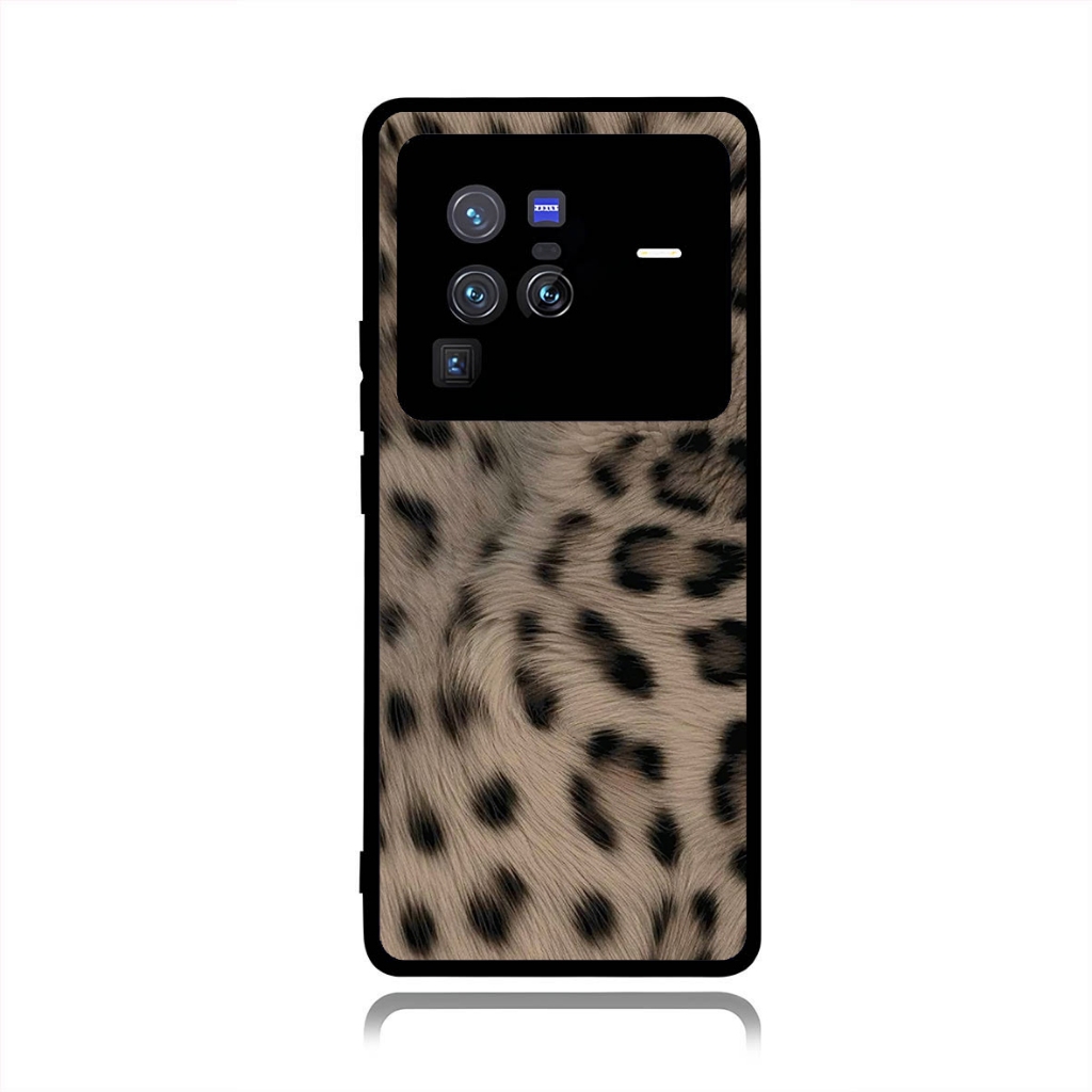 Case Vivo X200,X80, X70,X60,X50, V50, V40,V30,V29,V27 PRO LITE 4G 5G Custom Soft Leopard Brown