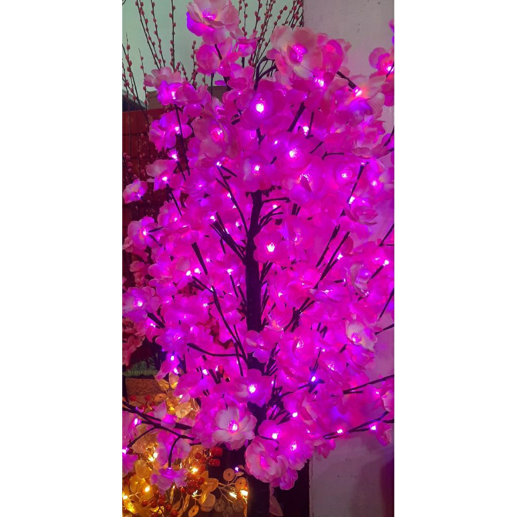 pohon sakura lampu imlek besar