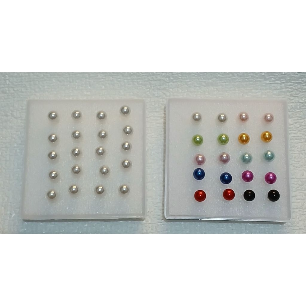 giwang mutiara/anting mutiara plastik