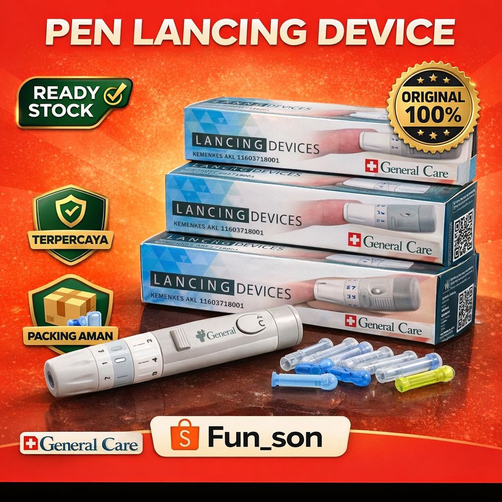Pen Lancet Bekam Auto Click Plastik Ringan / General Care Pen Lancing Device