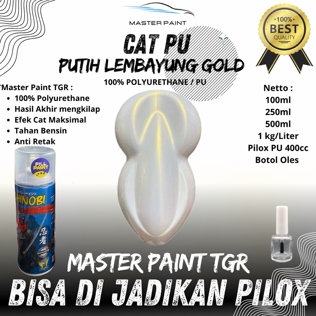 (BISA DI JADIKAN PILOX) CAT PUTIH LEMBAYUNG GOLD | CAT PU PUTIH LEMBAYUNG GOLD | CAT PUTIH LEMBAYUNG