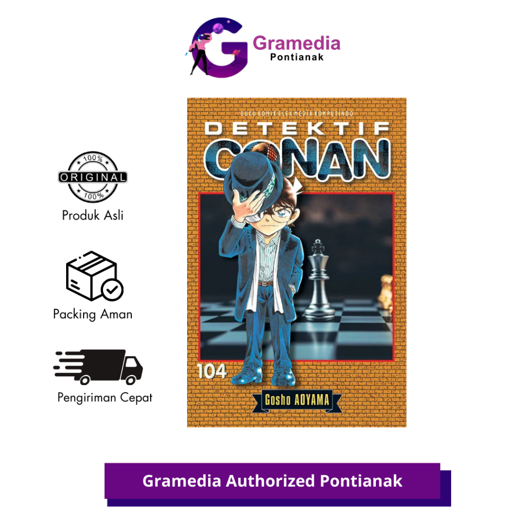 GRAMEDIA PONTIANAK - DETEKTIF CONAN 104 - KOMIK