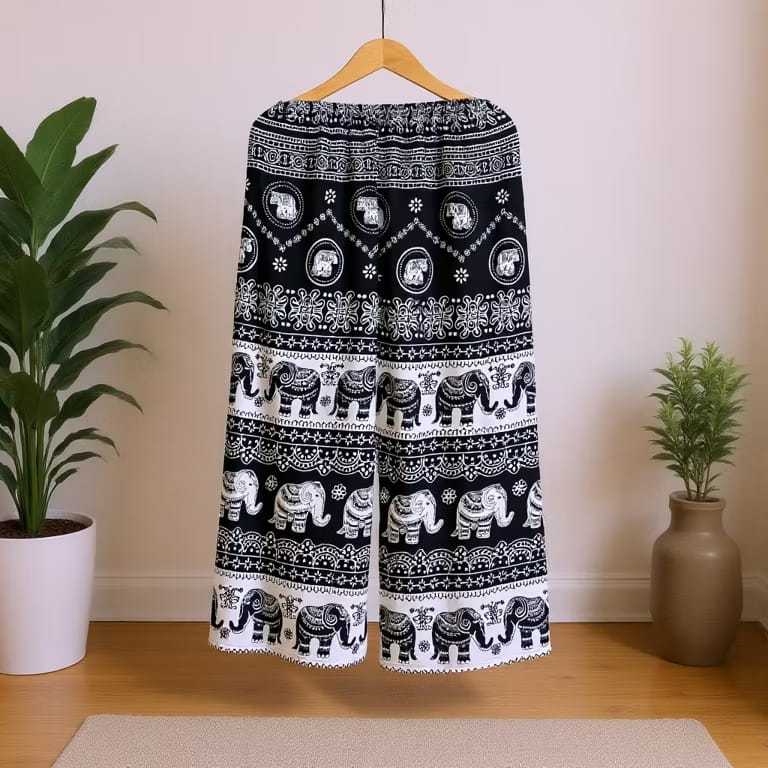 Celana Gajah Thailand Viral Kulot Panjang Rayon Motif Gajah Standar Jumbo