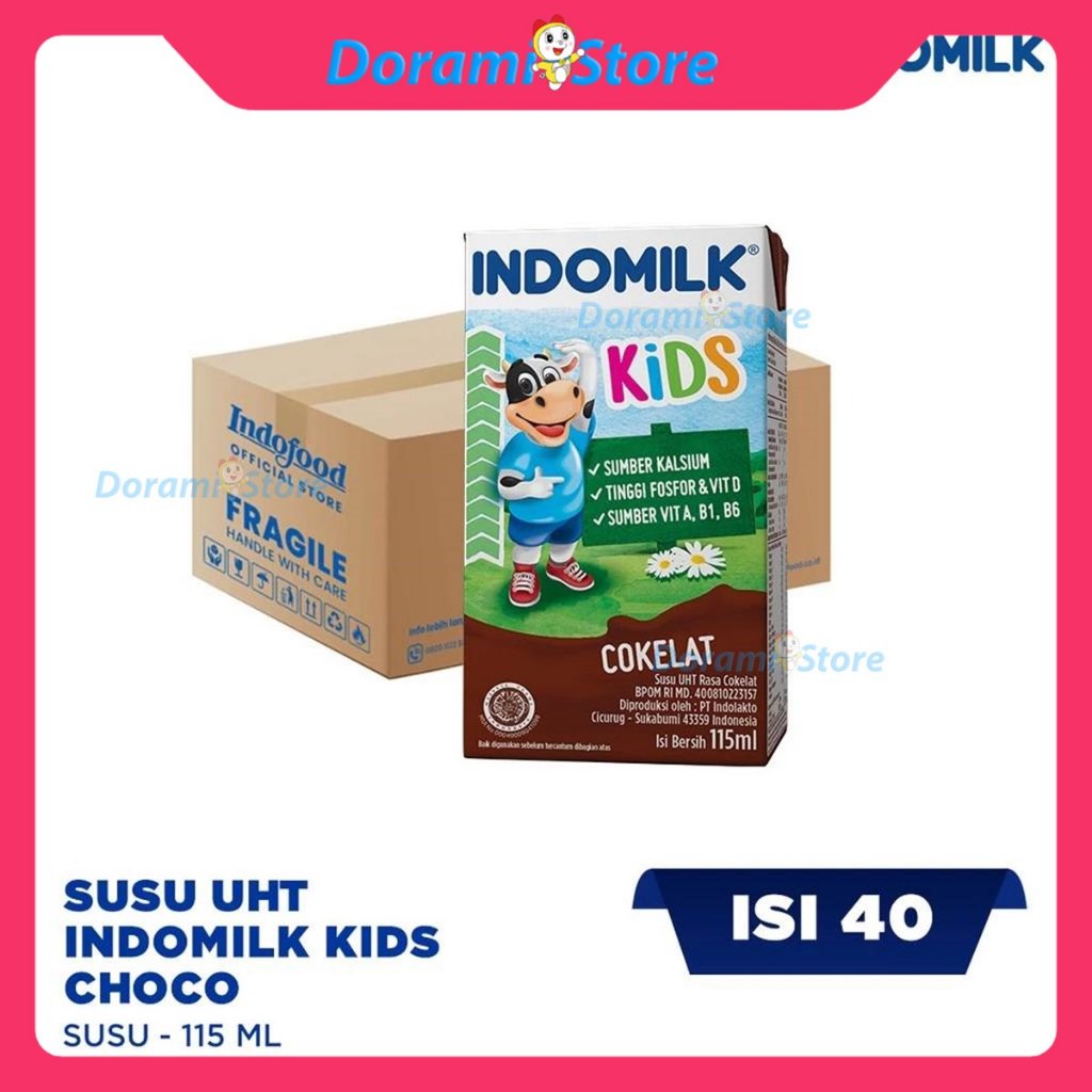 Indomilk Kids UHT 115 ml KARTON ISI 40 / Susu Indomilk