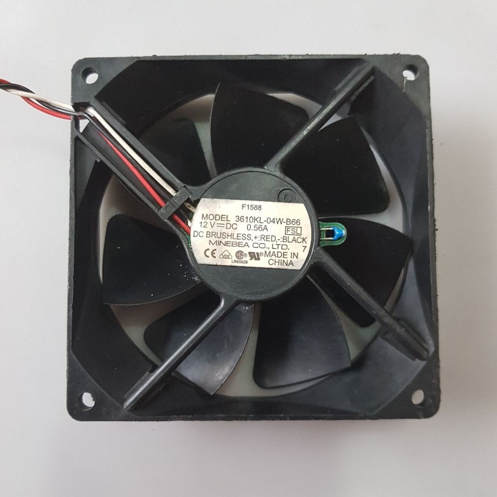 Kipas Fan MINEBEA DC12V_0.56A 9x9cm 3pin