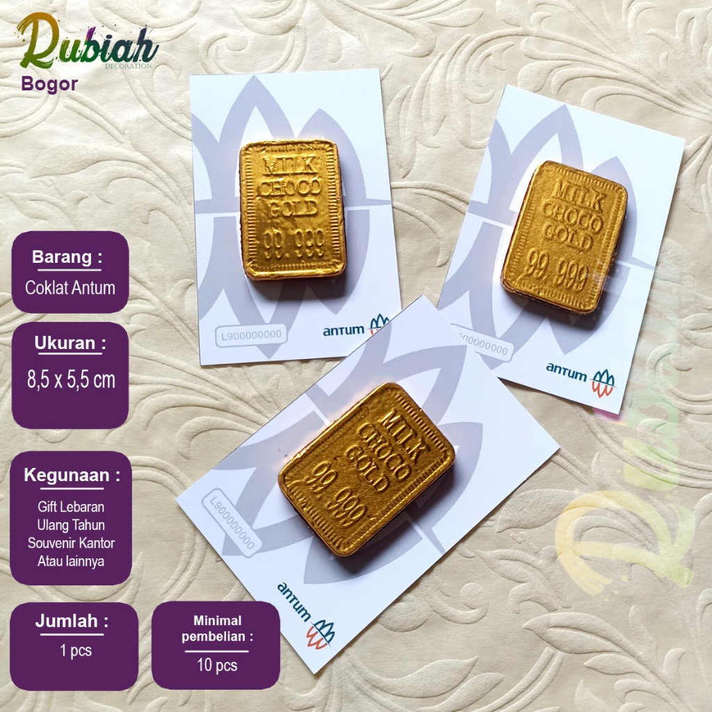 Coklat antum gold mini gift / coklat batangan hampers