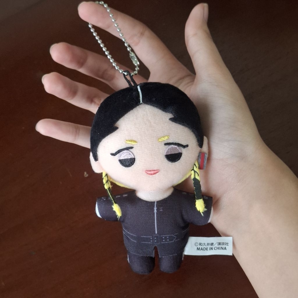 Anime Tokyo Revengers Haitani Ran Exibition Plush Doll Keychain