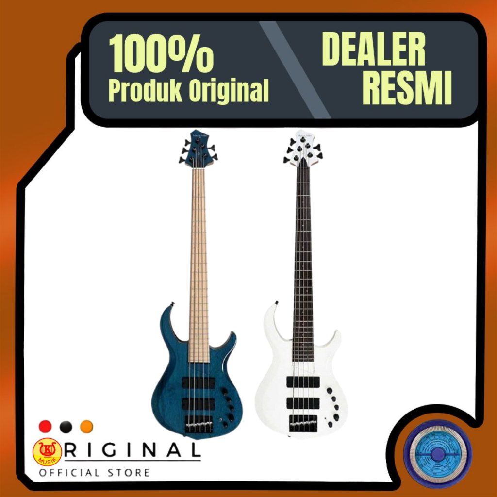 Sire Marcus Miller M2-5/M25/M2 5 Bass Elektrik 5 String Varian Warna Black & Blue