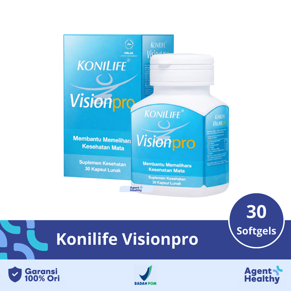 Konilife VisionPro isi 30 Softgels – Suplemen Kesehatan Mata