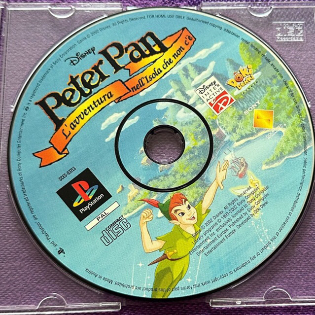 kaset ps1 original pal peterpan