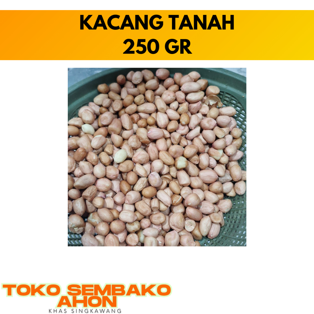 KACANG TANAH TUBAN 250 GR / Kacang Kulit Kupas Tuban / Kacang Tanah Lokal / Kacang Tanah Goreng / Ba