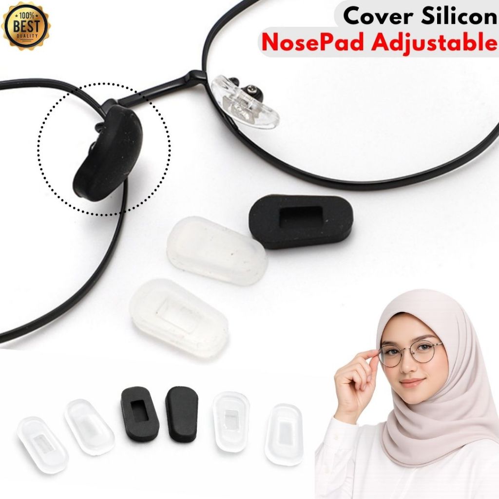 Cover Pelapis Nosepad Kacamata Baut Anti Slip Penyangga Hidung Karet