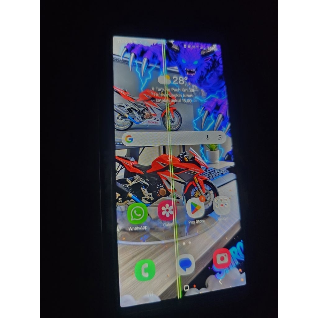 Samsung galaxy s23 ultra 12/256 minus greenline