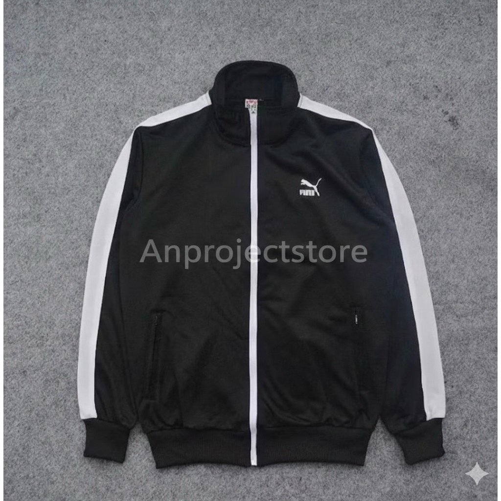 Jaket Tracktop PumA Pria Wanita Full Tag Label