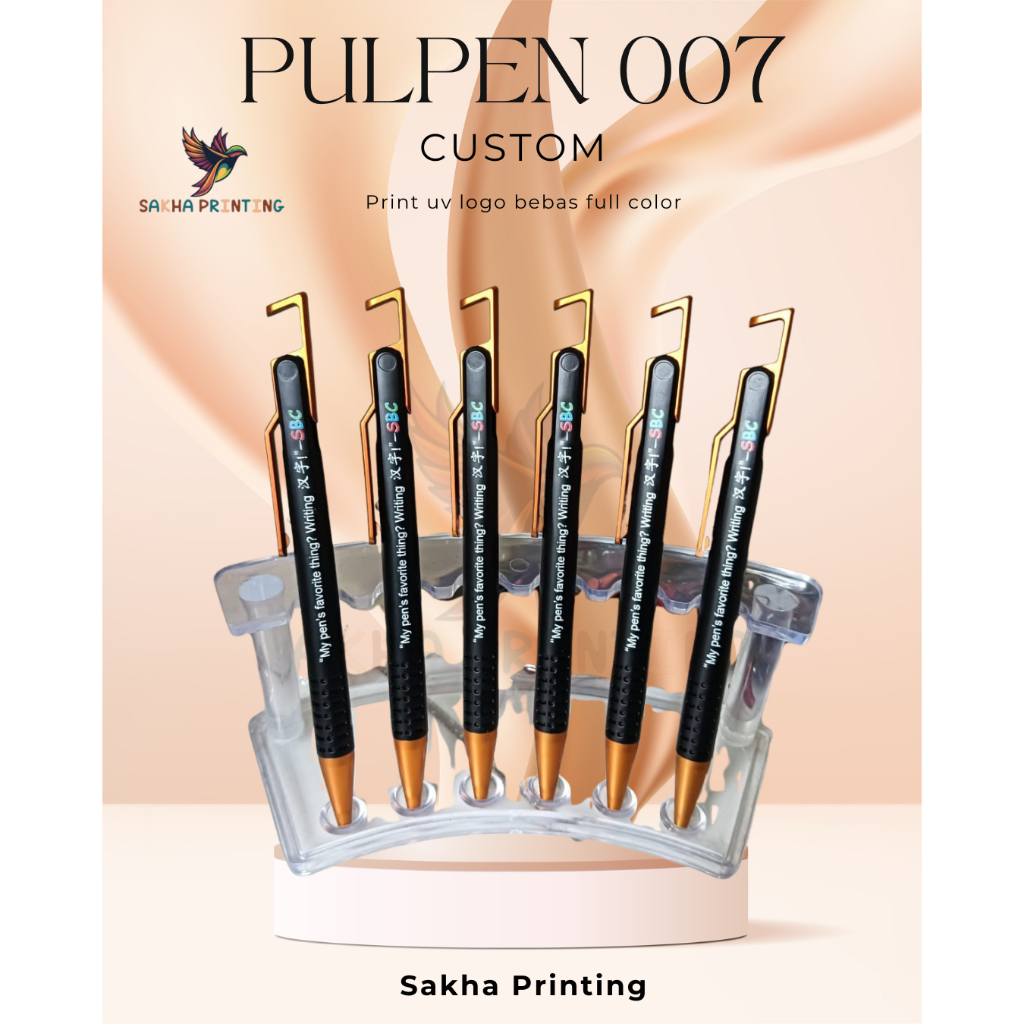 Pulpen Custom/Pulpen Custom Print UV/Pulpen Souvenir/Pulpen Promosi/Pulpen Custom Tulisan/Pulpen Cus