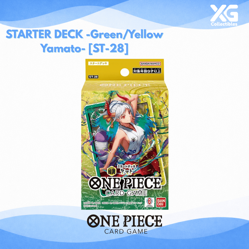 One Piece TCG Starter Deck ST28 / ST-28 Green/Yellow Yamato One Piece Deck Starter Hijau Kuning Band