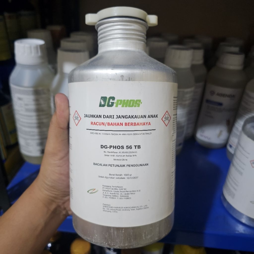 DG-PHOS 56TB Obat Fumigasi 500 Tablet Basmi Kutu Beras Kopi Jagung Tempat Peyimpanan Pergudangan