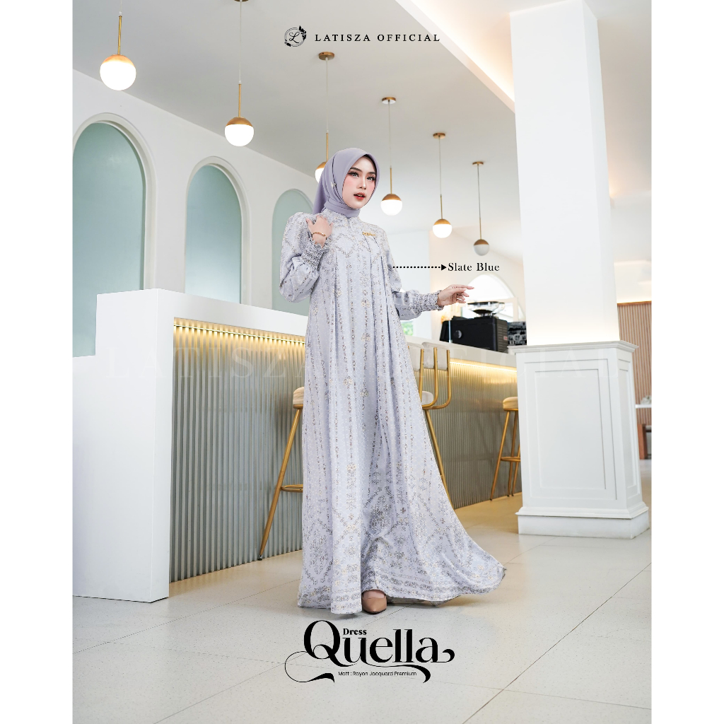 Quella Dress Rayon Jaguard Latisza Official