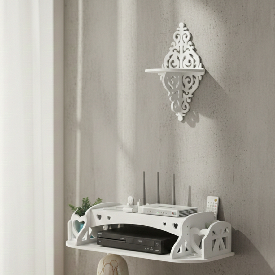 Paket Hemat Rak Gantung DVD & Rak Dinding Vintage Bentuk Ketupat