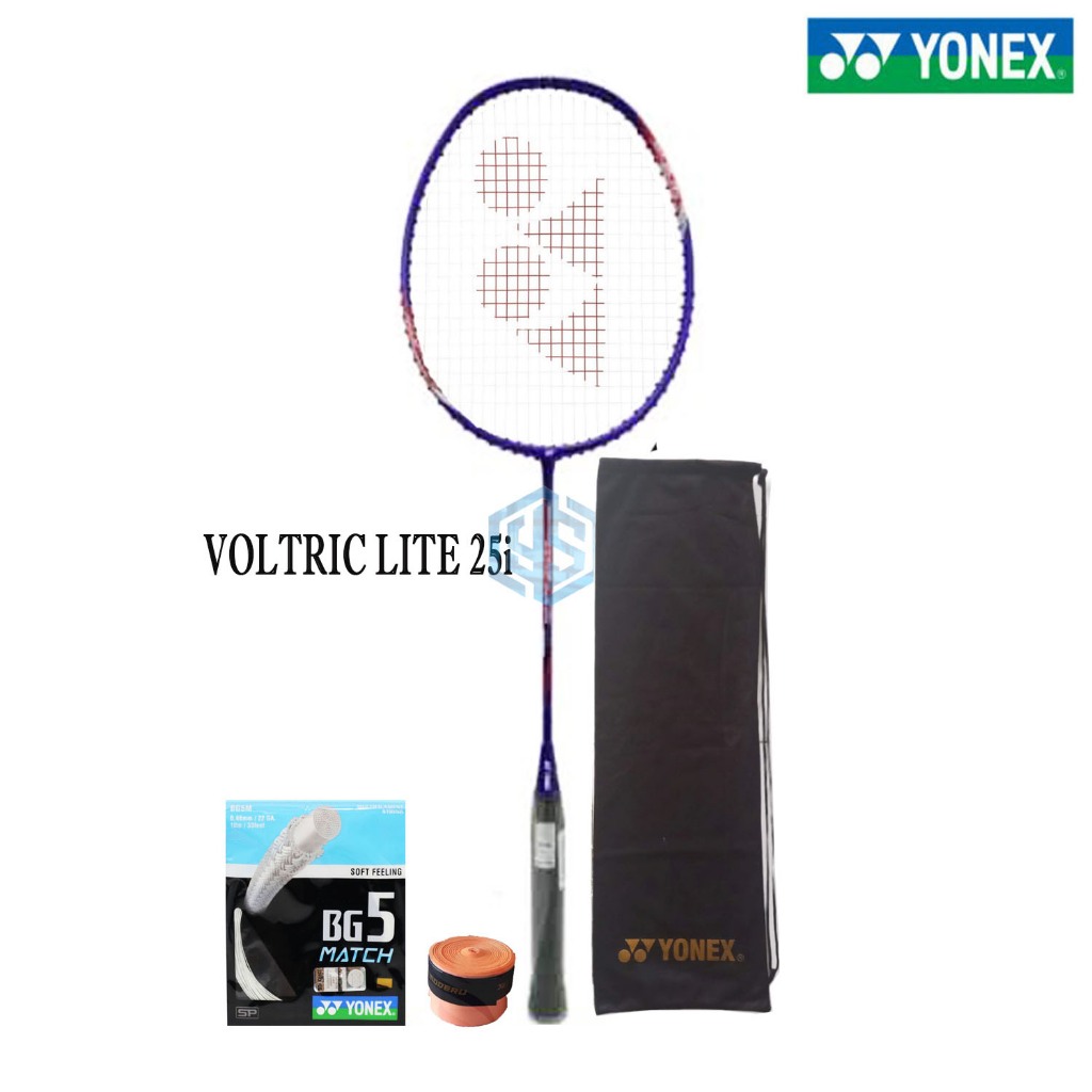 Raket Badminton Yonex Voltric Lite 25i Bonus Komplit Raket Yonex Voltric Lite 25i