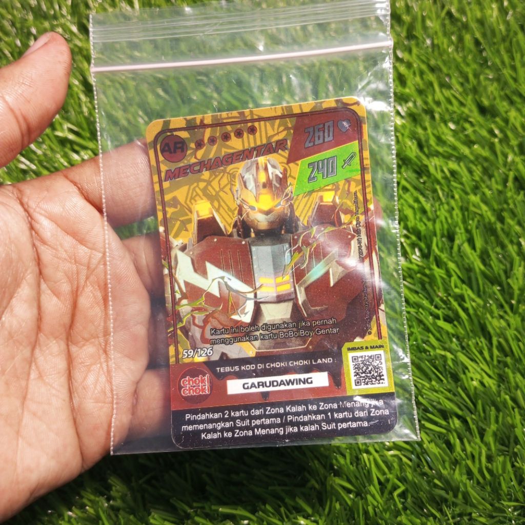 GALAXY MONSTA CARD BOBOIBOY MECHAGENTAR AR GOLD
