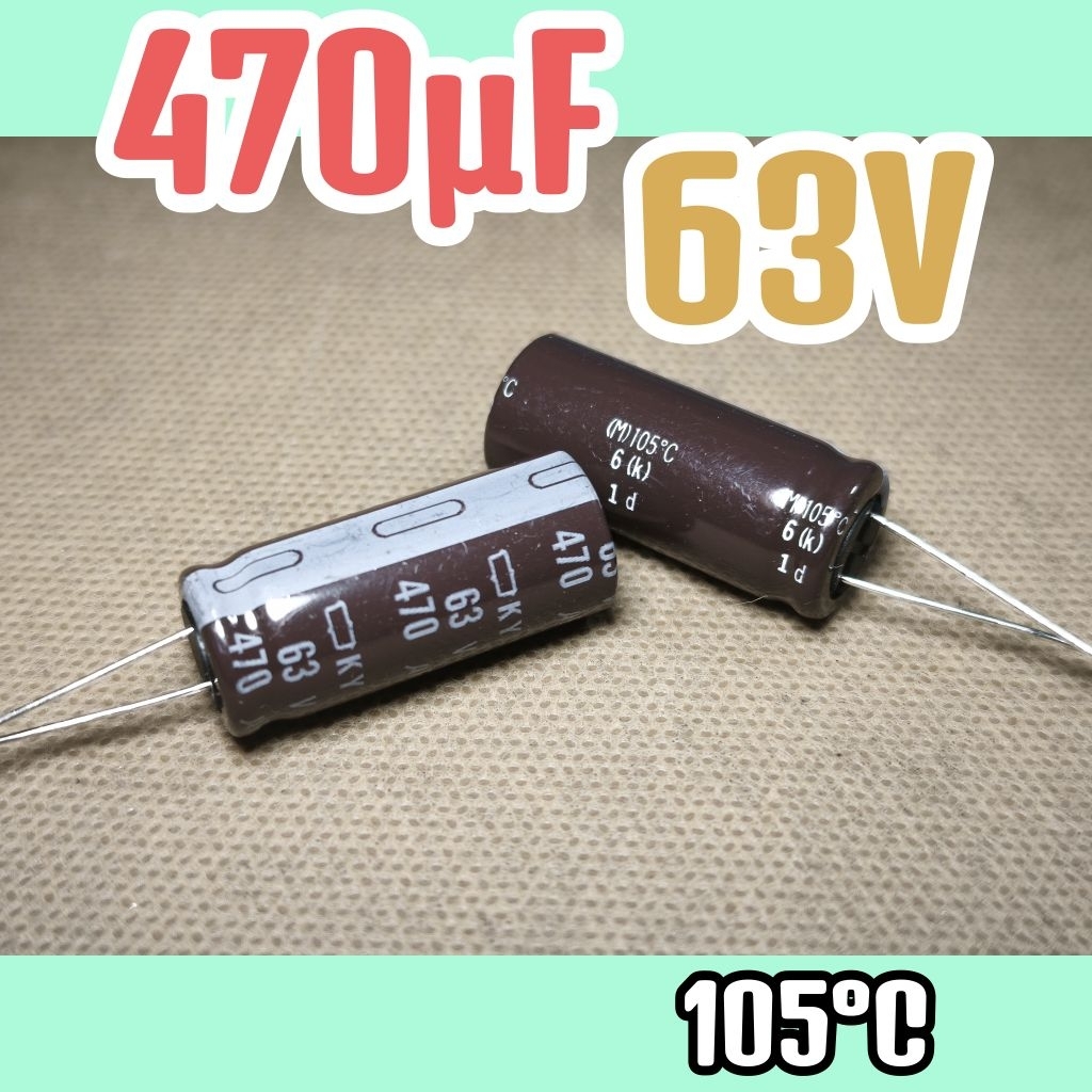 Kapasitor capasitor elko elco 63v 470uf 63v 470 uf 63 v 63volt 470uF ORIGINAL