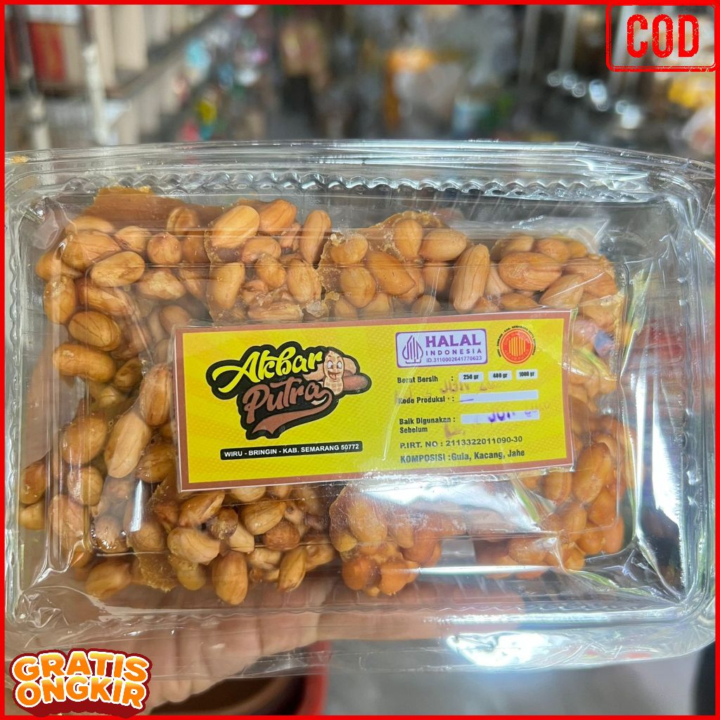 Ampyang Jahe Gula Kacang Murah/ Ampyang Kacang Gula Jawa / Gula Kacang Ampyang Kemasan - NGEMIL.SYAH