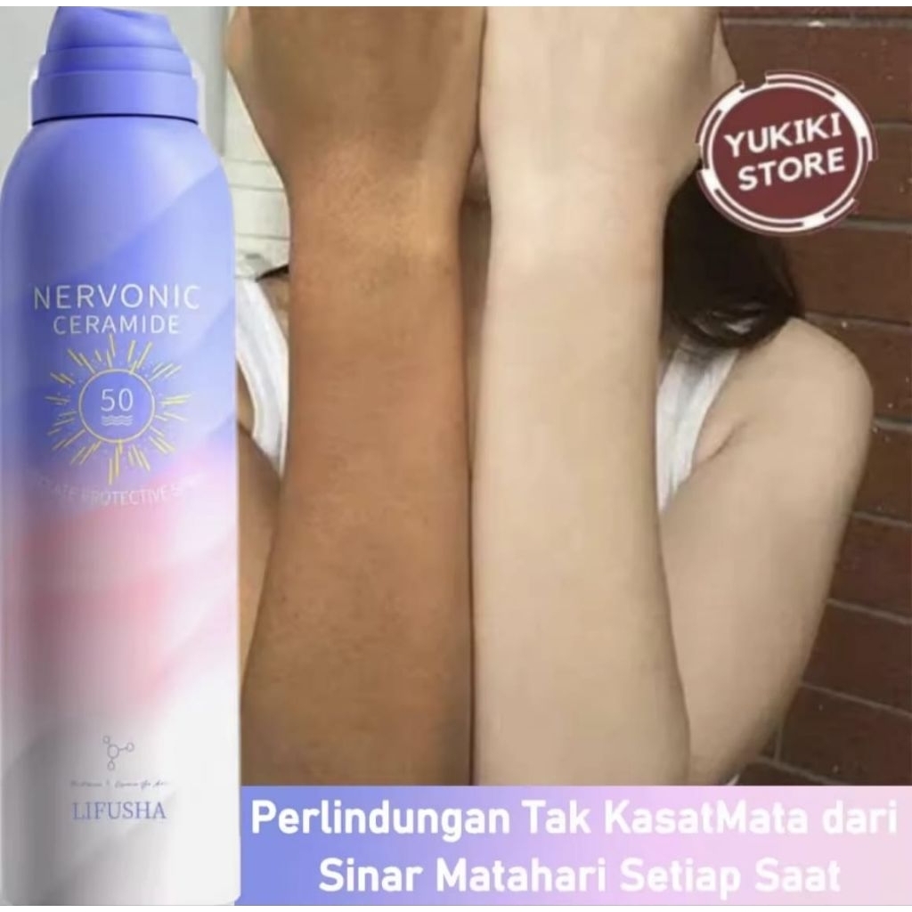 LIFUSHA Sunscreen Whitening Spray UVSPF50 Pemutih Kulit Seluruh Tubuh 150ML
ORIGINAL Moisturizing Pr