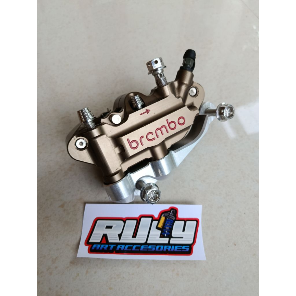 kaliper monoblock dkt + breket wave 125 supra x 125 , karisma, supra fit,supra x,supra fit new,revo 