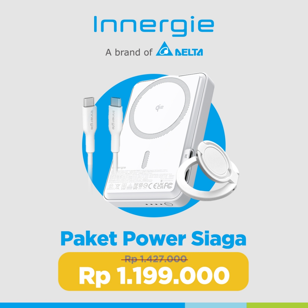 POWERBANK MAGNETIC INNERGIE 45W 10200mAh Qi2 Laptop Smartphone