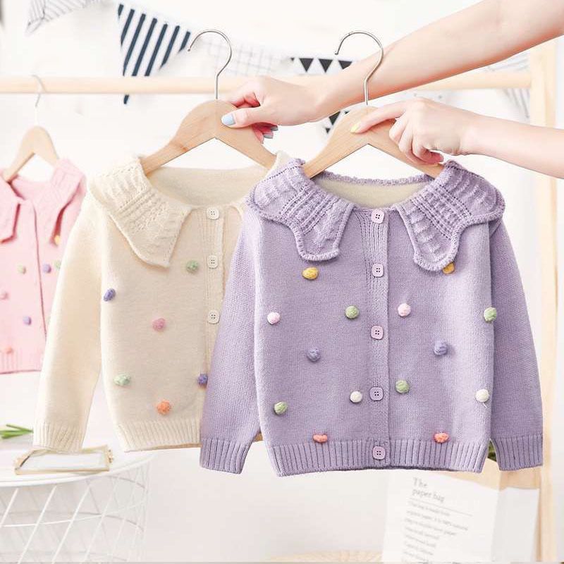 CG8-Cardigan Rajut Anak Cardigan Baby Anak Perempuan/ Outer Rajut Anak Cewe/Jaket Rajut Tebal Anak P