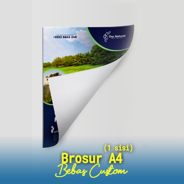 Brosur A4 Kilat 1 Sisi, Brosur A4 Cetak Offset, Cetak Brosur Desain Suka-Suka,Cetak Brosur Pekanbaru