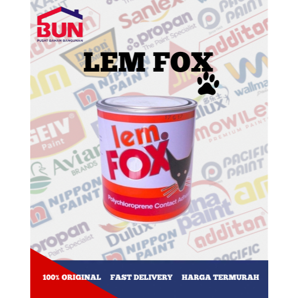 Fox Lem Fox Kuning Kaleng 300g Lem Fox - 300gram