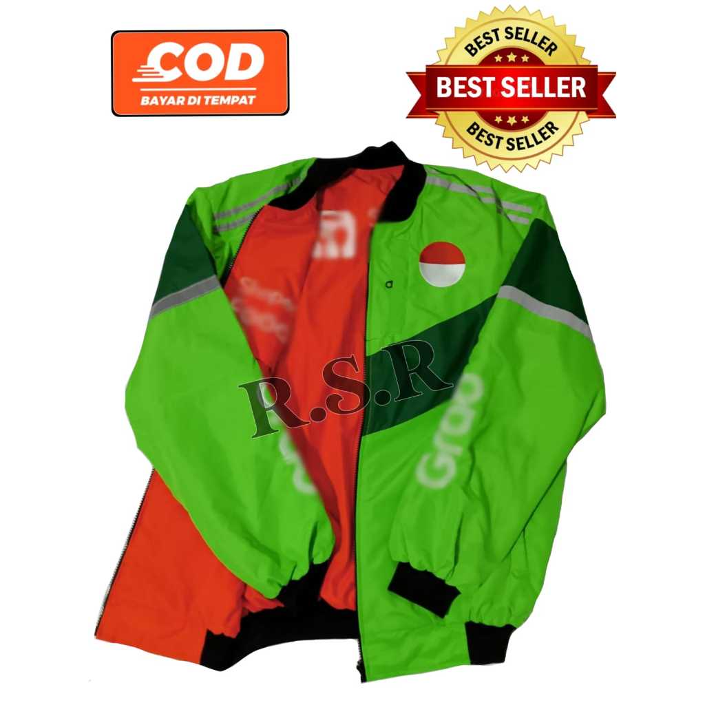 Jaket Grab/ShopeeFood/Bolak Balik/Bomber tebaru 2026