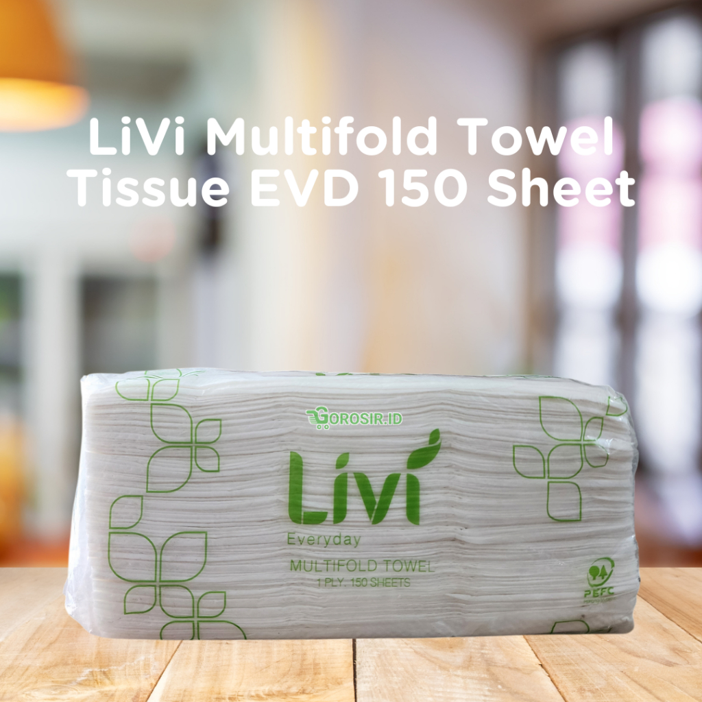 Tissue Livi Everyday Towel Multifold 150 Sheet (Hand Towel) / Tissu Livi Hand Towel