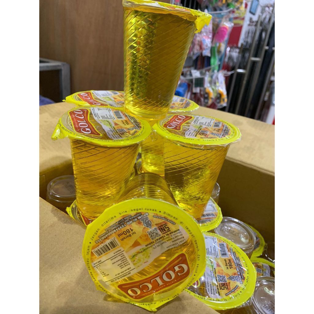 Minyak Goreng GOLCO 180ml Gelas / Minimal 10 Gelas