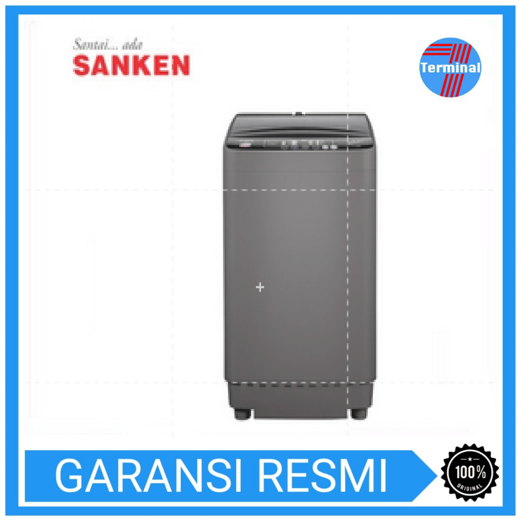SANKEN Mesin Cuci 1 Tabung 8KG AWS-866PP /AWS 866PP Low watt