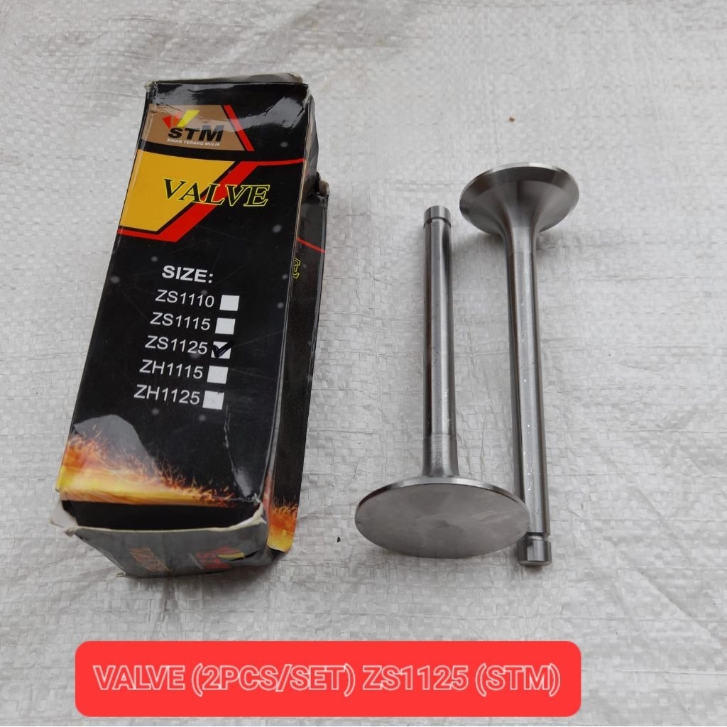 ZS1125 klep / valve in/ex ZS-1125 ZS1130 ( 11mm)