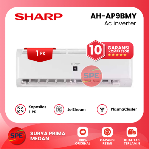 AC 1 PK SHARP STANDARD PLASMACLUSTER AH-AP9BMY GARANSI RESMI (MEDAN)