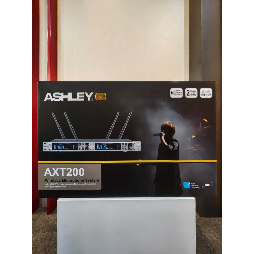 Ashley AXT200 / Microphone Wireless isi 2 Mic / Wire Mic AXT-200 Ashley