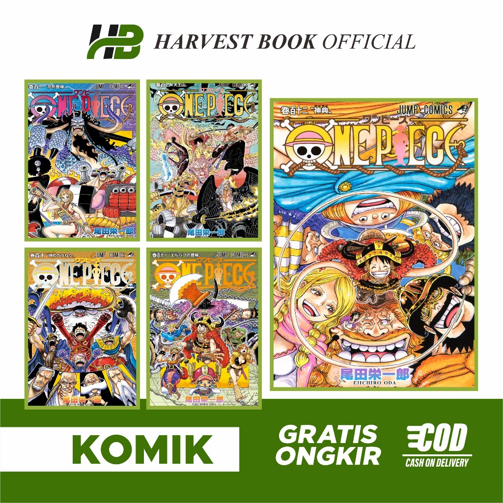 Buku Komik Manga One Piece Vol. 101-114 Bahasa Indonesia