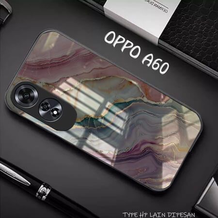 (G31) Casing Hp Case Glass Kaca OPPO A60 - CASE OPPO A60 TERBARU - CASING TERBARU